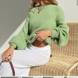 Sage knit sweater